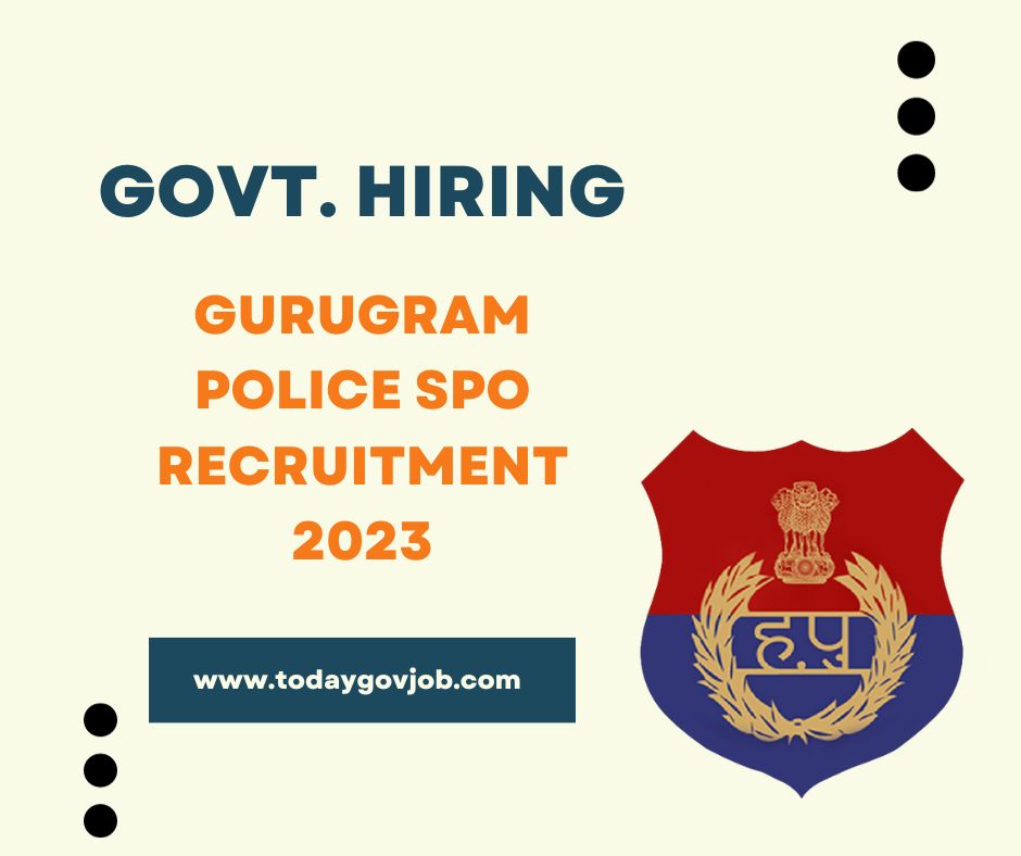 Gurugram Police SPO Recruitment 2023